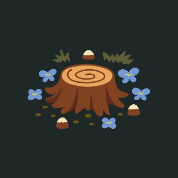 Tree stump clipart, aesthetic nature | Free Vector - rawpixel