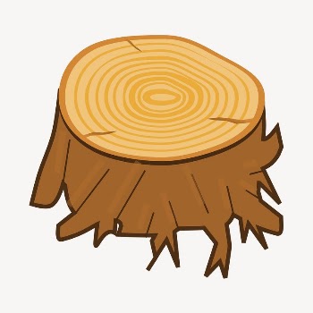 Tree stump sticker, botanical illustration | Free PSD - rawpixel