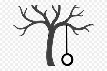 Tree Swing Cliparts - Tree Clipart Black And White
