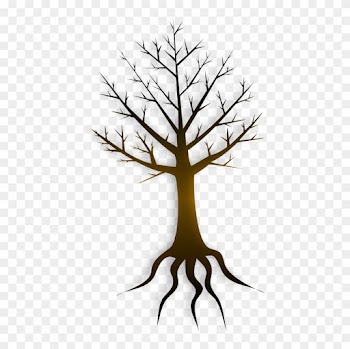Tree Trunk Clip Art - Tree Roots Cartoon Trunk
