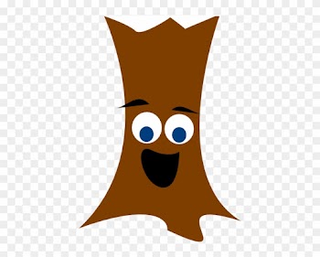 Tree Trunk With Face Clip Art - Trunk Of The Tree Clipart