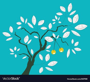 Tree with lots of leaves vector image
