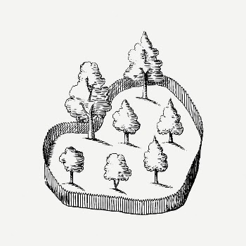 Trees collage element, nature illustration | Free PSD Illustration - rawpixel
