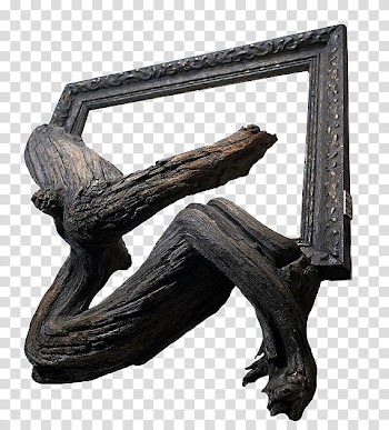 Trees In Frames s, black wooden furniture transparent background PNG clipart
