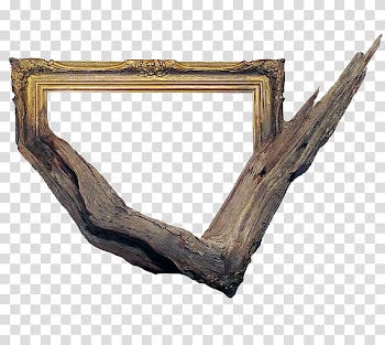 Trees In Frames s, brown wooden frame transparent background PNG clipart