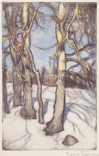 Trees in winter, 1915, Eero | Free Photo - rawpixel