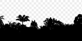 Trees silhouette png border, transparent | Free PNG - rawpixel