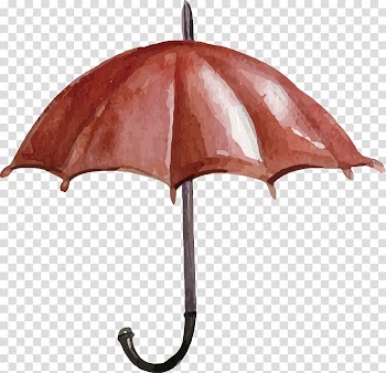 Trem, Bala Umbrella Rain, Painted red umbrella water transparent background PNG clipart