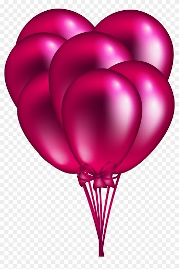 Tremendous Pink Balloons Clip Art Balloon Bunch Png - Pink Balloon Png Transparent Background