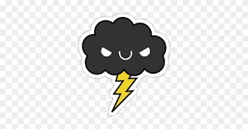 Tremendous Storm Cloud Clipart Cartoon Free Download - Happy Storm Cloud