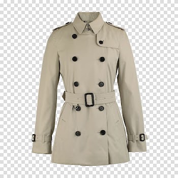 Trench coat Burberry Lapel Cotton, Autumn and winter coat lapel double-breasted waist cotton transparent background PNG clipart