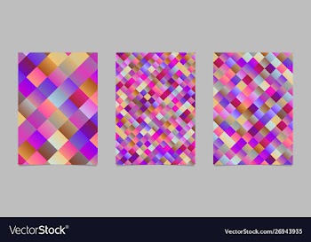 Trendy abstract gradient square flyer background vector image