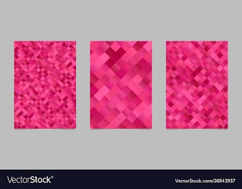 Trendy diagonal square flyer background template vector image