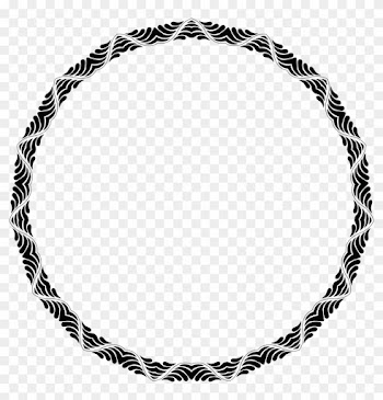 Trendy Frame 2 By Gdj - Black Round Border Png