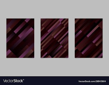 Trendy gradient geometrical stripe flyer template vector image