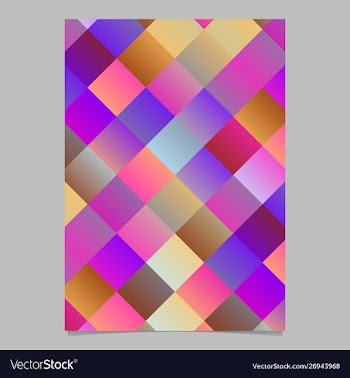 Trendy modern diagonal square brochure background vector image