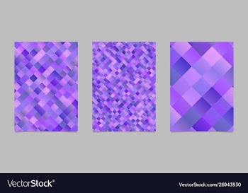 Trendy modern gradient diagonal square brochure vector image