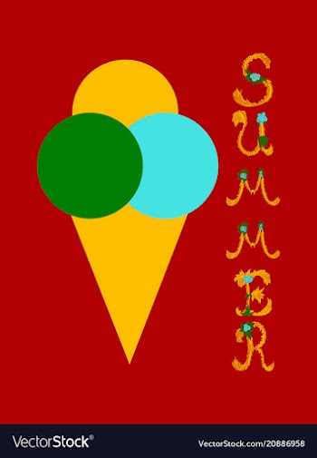 Trendy summer tropical design vector image