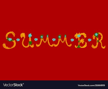 Trendy summer tropical design vector image