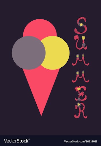 Trendy summer tropical design vector image