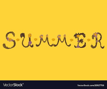 Trendy summer tropical design vector image