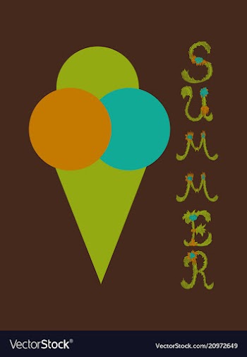 Trendy summer tropical design vector image