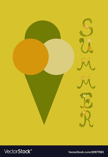 Trendy summer tropical design vector image