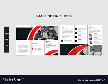 tri fold business brochure and corporate design
