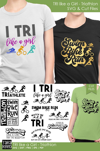 TRI like a Girl - Triathlon SVG and Cut Files for Crafters | SVG ...