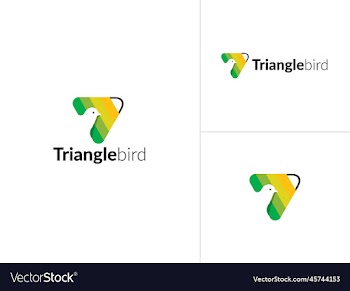 triaingle bird logo design - company logo