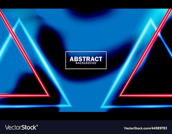 triangle abstract neon effect