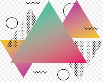 Triangle Abstraction - Pink abstract triangle 