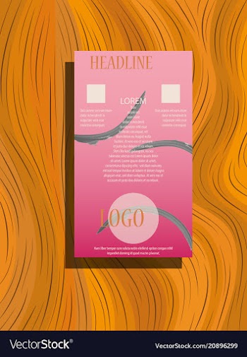 Triangle business annual report brochure flyer vector image
