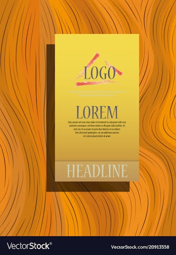Triangle business annual report brochure flyer vector image