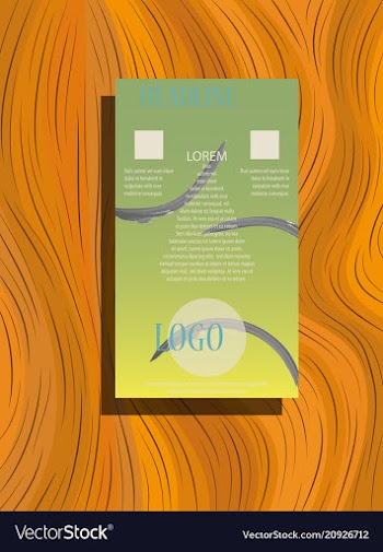 Triangle business annual report brochure flyer vector image