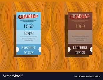 Triangle business annual report brochure flyer vector image
