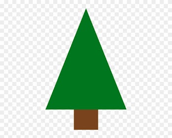 Triangle Christmas Tree Clipart