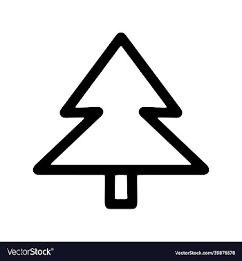triangle christmas tree pattern modern flat design