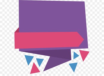 Triangle fragment ribbon title box 