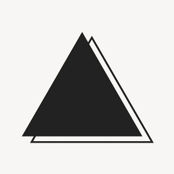 Triangle geometric shape collage element | Free Vector - rawpixel