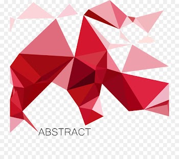 Triangle - Irregular graphics red triangle 