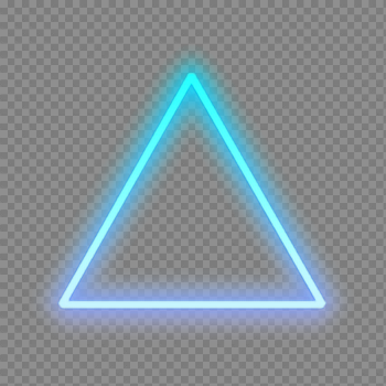 Triangle Light Sticker Neon Sign Human Detroit: