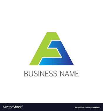 Triangle line business company logo vector image