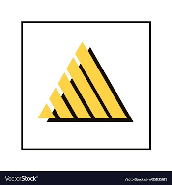 Triangle logo vector image