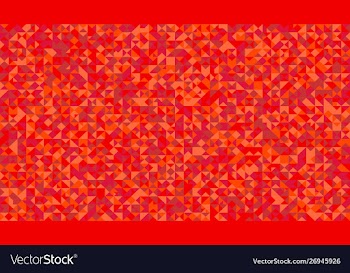 Triangle pattern background design - abstract red vector image