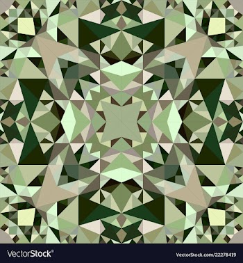 Triangle repeating kaleidoscope pattern vector image