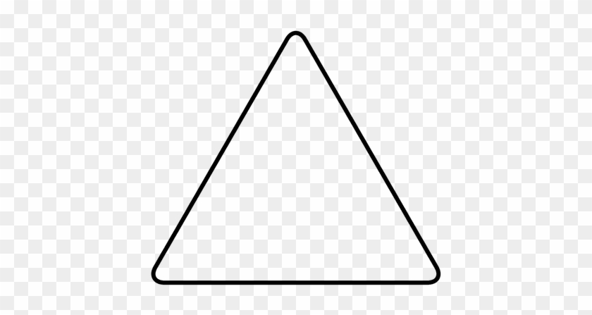 Triangle Shape Rounded Corner Stroke Transparent Png - Triangulo Con Puntas Redondeadas
