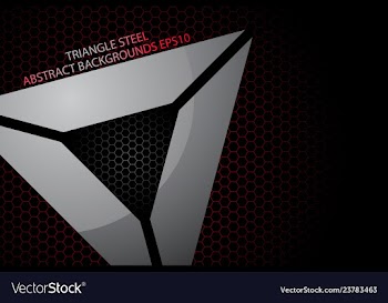Triangle steel shapes vector image