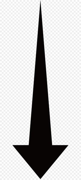 Triangle White Black - arrow down 