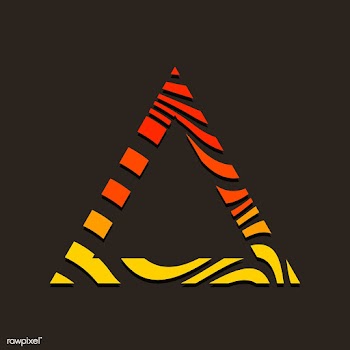 Triangular abstract badge template vector | Free stock vector - 538032